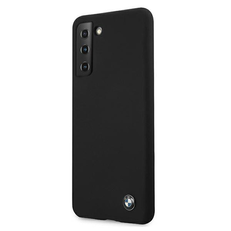 BMW Hardcase Silicone Signature Logo - Etui Samsung Galaxy S21+ (noir)