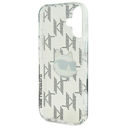 Karl Lagerfeld IML Choupette Head Galvanizované pouzdro - iPhone 16 (průhledné)