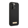 Guess Silicone Logo Plate MagSafe - iPhone 14 Pro Case (noir)
