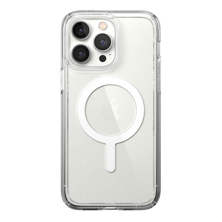 Speck Gemshell + MagSafe - Coque pour iPhone 14 Pro Max avec MICROBAN à moitié (Clair)