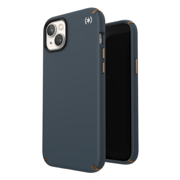 Speck Presidio2 Pro - Antibacterial iPhone 14 Plus Case (Charcoal / Cool Bronze / Slate)