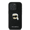 Karl Lagerfeld Monogram Karl Head Pin - pouzdro pro iPhone 16 Pro Max (černé)