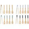 Alpina - Set of bamboo cooking utensils 5 pcs. (gray)