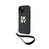 DKNY Wrist Strap Stock Logo - pouzdro pro iPhone 15 / 14 / 13 (černé)