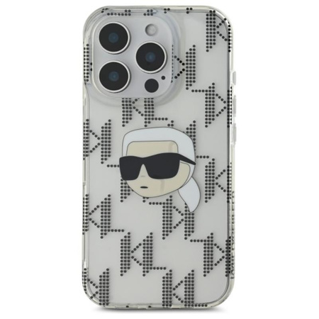 Karl Lagerfeld IML Karl Head Electroplated - iPhone 16 Pro Case (Transparent)