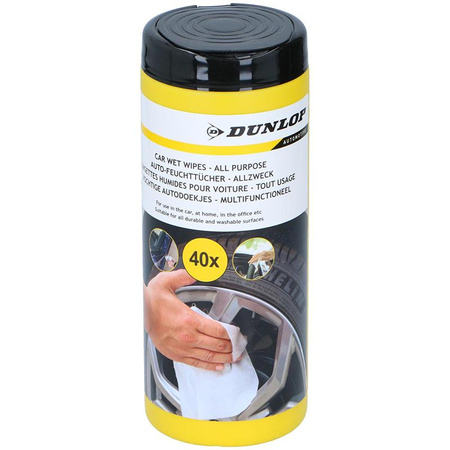 Dunlop - All-purpose wet wipes for the car 40 pcs.