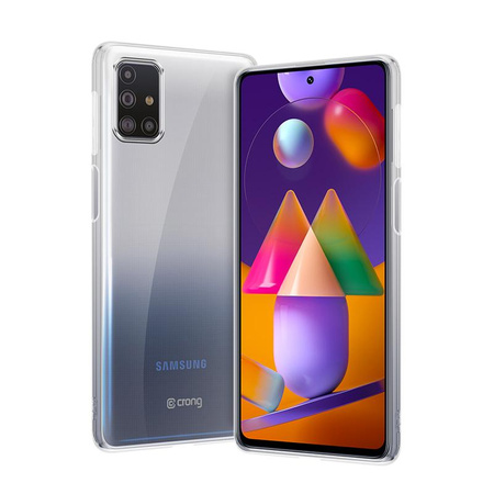 Crong Crystal Slim Cover - Etui Samsung Galaxy M31s (przezroczysty)