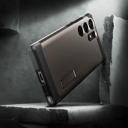 Spigen Tough Armor - Gehäuse für Samsung Galaxy S23 Ultra (Gunmetal)