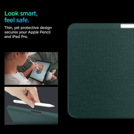 Spigen Urban Fit - pouzdro pro iPad Pro 11" (M4, 2024) (Midnight Green)