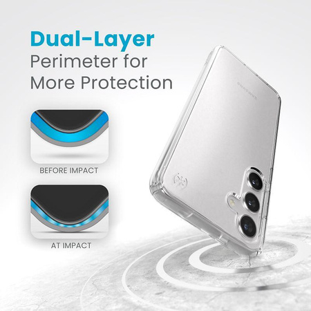 Speck Presidio Perfect-Clear - Case for Samsung Galaxy S24+ (Clear/Clear)