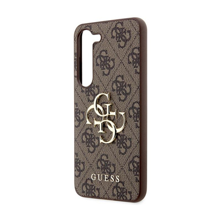 Guess 4G Big Metal Logo - Étui Samsung Galaxy S23 FE (marron)