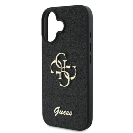 Guess Fixed Glitter Big 4G - iPhone 16 Plus Tasche (schwarz)