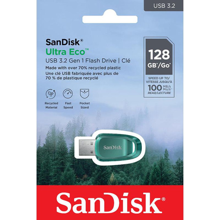 SanDisk Ultra Eco - Clé USB 3.2 Gen 1 128 Go 100 Mo/s