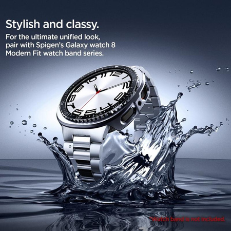 Spigen Bezel Tune Pro Diver – Pouzdro / Ochranný kroužek pro Samsung Galaxy Watch 8 44 mm (Černá)