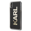 Karl Lagerfeld Logo Karl - pouzdro pro iPhone Xs Max (zlaté třpytivé)