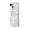 Guess Marble MagSafe - Coque pour iPhone 14 Plus (Blanc)