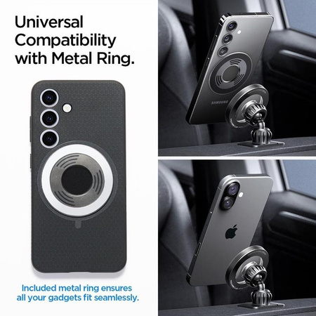 Spigen MFT13 Magnetic Dashboard & Vent Car Mount - Magnetic Car Holder MagSafe (Silver)