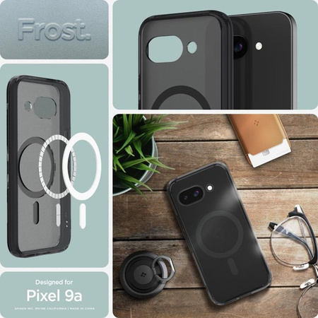 Spigen Ultra Hybrid MagSafe - tok Google Pixel 9a (fagyfekete)