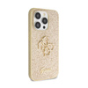 Guess Glitter Script Big 4G - iPhone 14 Pro Tasche (Gold)