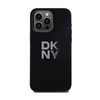 DKNY Liquid Silicone Metal Logo - pouzdro pro iPhone 15 Pro Max (černé)