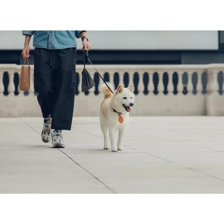 Moshi AirTag Schlüsselanhänger - Premium-Anhänger für Apple AirTag (Jet Black)