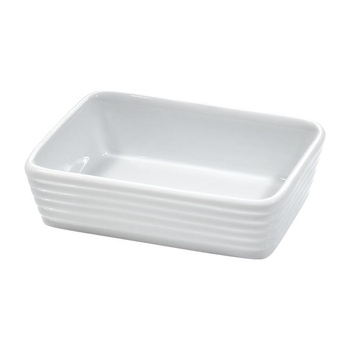 Küchenprofi Bourgogne - Mini plat à four / plat à gratin en porcelaine 13×8×3,5 cm