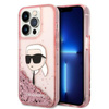 Karl Lagerfeld Liquid Glitter NFT Karl's Head - iPhone 14 Pro Case (pink)