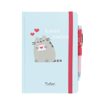 Pusheen – Notizbuch + Stift mit Taschenlampe aus der Purrfect Love Kollektion