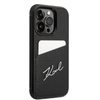 Karl Lagerfeld Signature Logo Cardslot - iPhone 14 Pro Max Case (black)