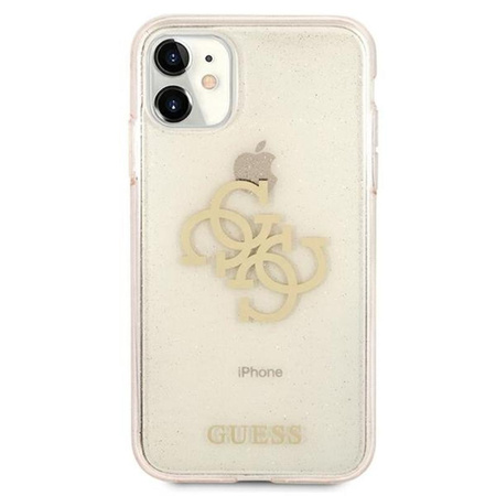 Coque Guess Glitter 4G Big Logo - iPhone 11 Case (Gold)