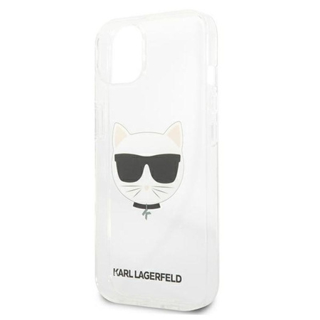 Karl Lagerfeld Choupette Head - iPhone 13 Mini tok (átlátszó)