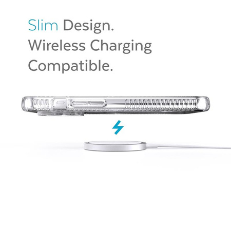 Speck Presidio Perfect-Clear with Grips - tok iPhone 13 Pro Max / iPhone 12 Pro Max tok MICROBAN bevonattal (átlátszó)