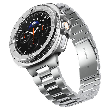 Spigen Bezel Tune Pro Pilot - Case / Protective Ring for Samsung Galaxy Watch 8 Classic 46 mm (Silver)