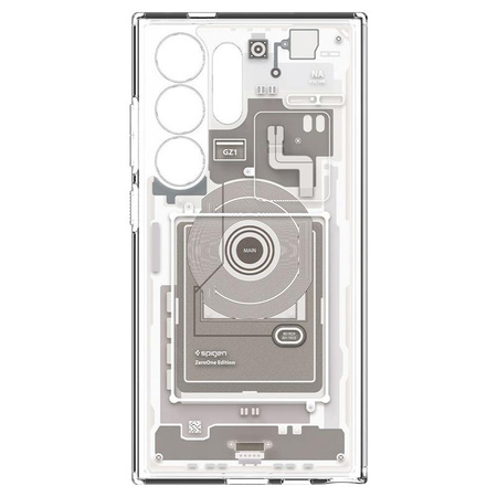 Spigen Ultra Hybrid - Etui pour Samsung Galaxy S24 Ultra (Zero One Natural Titanium)