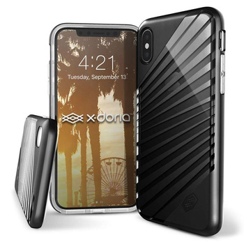 X-Doria Revel Lux - iPhone X Case (Black Rays)