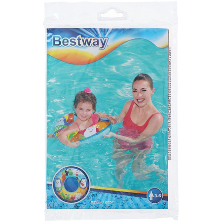 Bestway - roue de natation pour enfants 51 cm de diamètre (Pingouins)