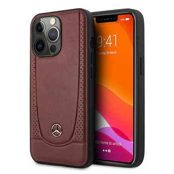 Mercedes Leather Urban Line - iPhone 13 Pro tok (piros)
