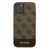 Collection 4G Bottom Stripe - Coque pour iPhone 12 Pro Max (marron)