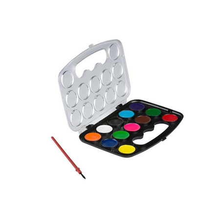 Topwrite - Set de peintures à l'eau 12 couleurs + pinceau