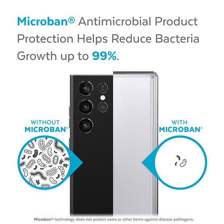 Speck Presidio Perfect-Clear - Samsung Galaxy S22 Ultra Gehäuse mit MICROBAN Beschichtung (Klar/Klar)