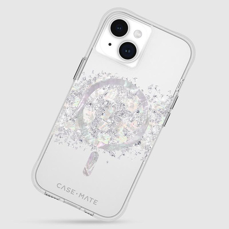 Case-Mate Karat MagSafe - iPhone 15 / iPhone 14 / iPhone 13 Hülle verziert mit Perlmutt (A Touch of Pearl)