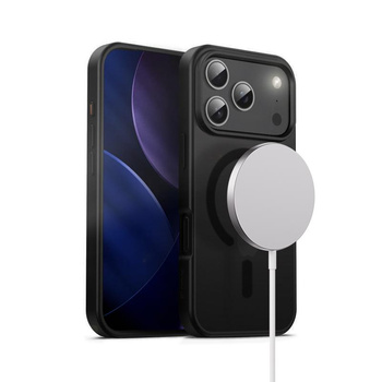 BLACK MAGSAFE ETUI FOR IPHONE 17 PRO Crong MAGNETIC CASE ELEGANT