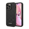Karl Lagerfeld Saffiano Mono fém logó - iPhone 14 Pro tok (fekete)