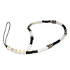 Guess Phone Strap Heishi Beads - Phone Pendant (Black/White)