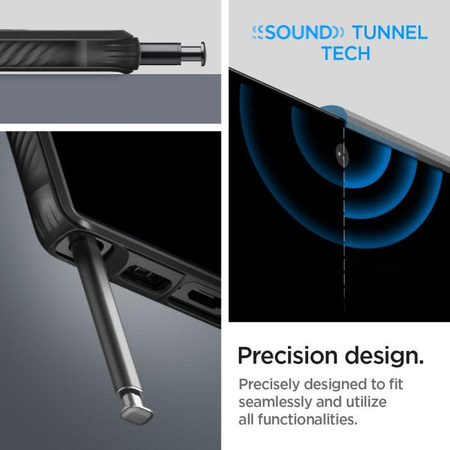 Spigen Rugged Armor - Hülle für Samsung Galaxy S23 Ultra (Mattschwarz)