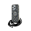 Karl Lagerfeld IML Crossbody Monogramm Karl & Choupette Head MagSafe - iPhone 15 Pro Tasche (schwarz)