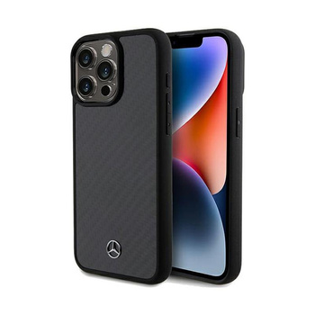 Mercedes Carbon Fiber Dynamic - Coque pour iPhone 15 Pro Max (noir)