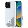 Karl Lagerfeld Silicone Shadow Metal Initial MagSafe - Case for iPhone 16 Pro Max (white)