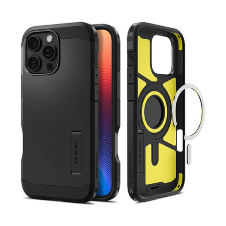 Spigen Tough Armor MagSafe - Étui pour iPhone 16 Pro Max (Noir)