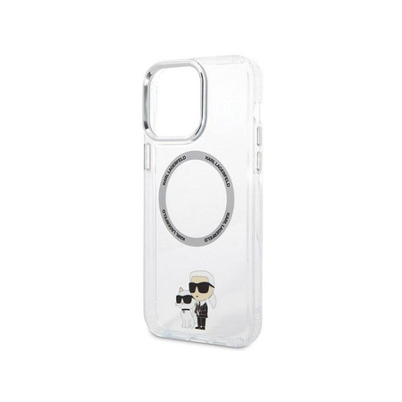 Karl Lagerfeld IML NFT Karl & Choupette MagSafe - iPhone 13 Pro Max Case (Transparent)